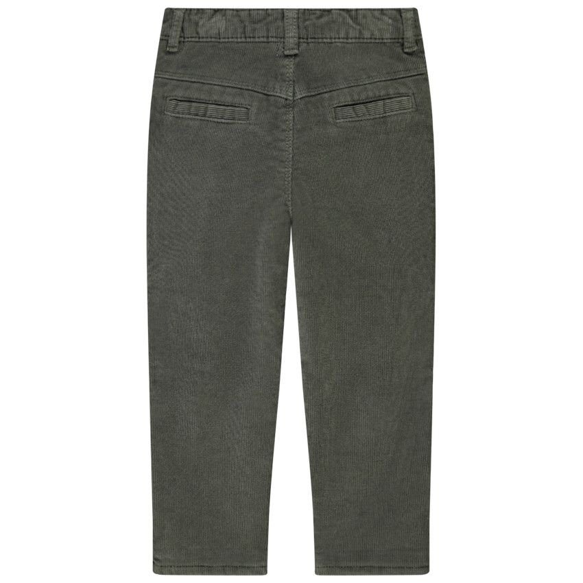Pantalon en velours côtelé uni pour bébé garçon - Kaki
