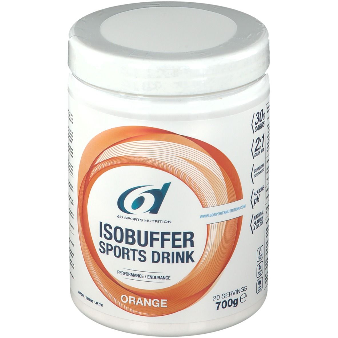 6D Sports Nutrition Isobuffer Sports Drink Orange