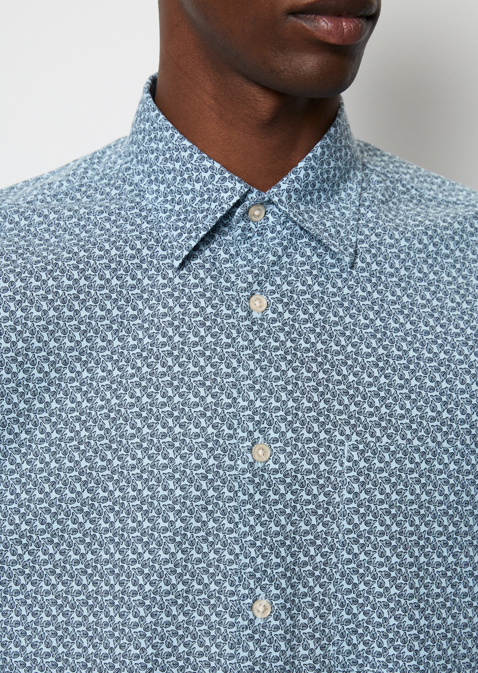 Hemd regular mit Allover-Print