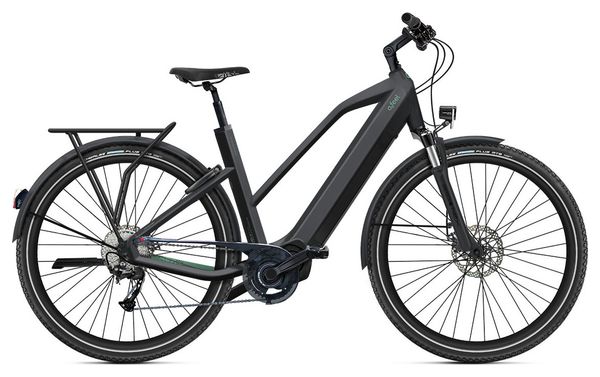 VTC Électrique O2 Feel iSwan Explorer Boost Mid 6.1 Shimano Alivio 9V 540 Wh 26'' Noir Intense