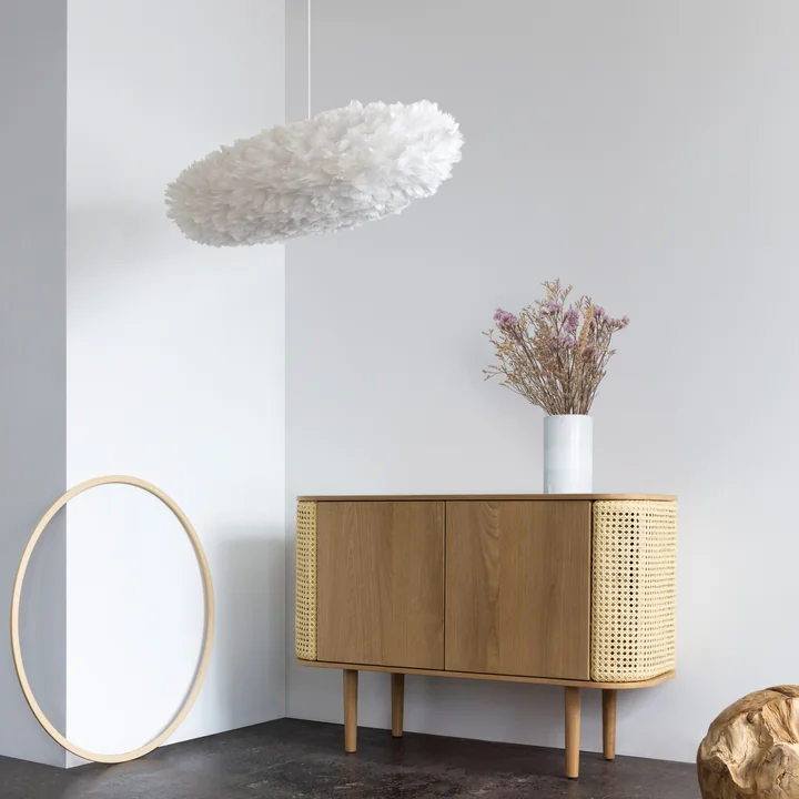 Umage - Treasures Sideboard mit 3 Türen, Eiche schwarz / white sands