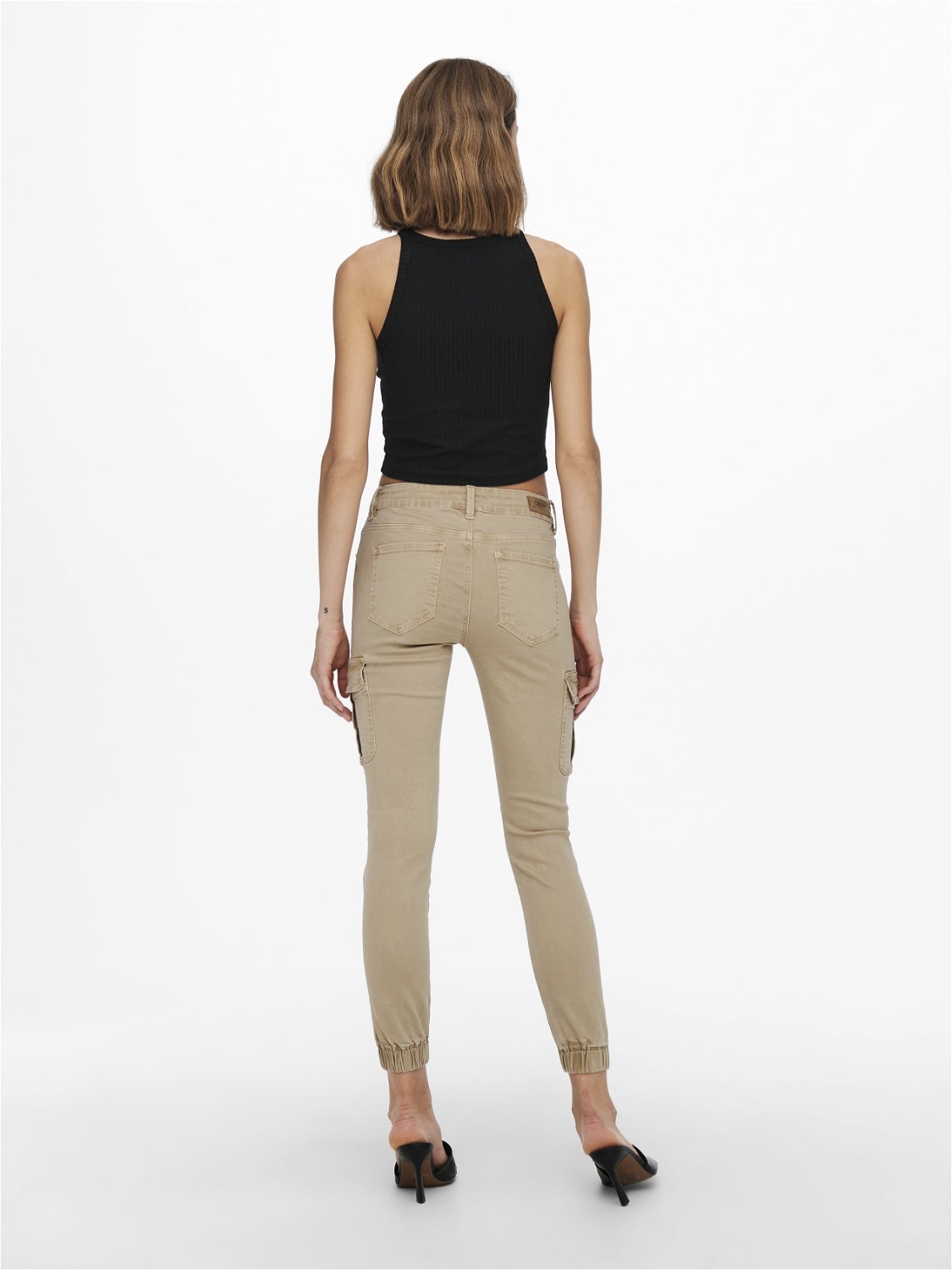 ONLMISSOURI Mittlere Taille Slim Fit Cargo-Hose Nomad
