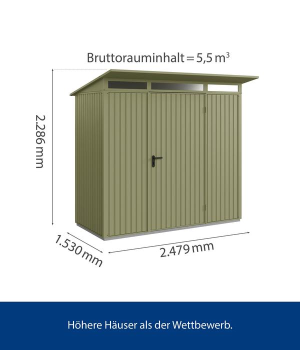 Hörmann Berry-Gerätehaus Classic-P Typ 1,