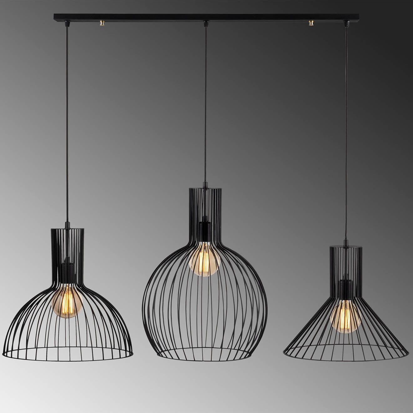 Sheen Suspension Fellini noire - 145x38x158 cm