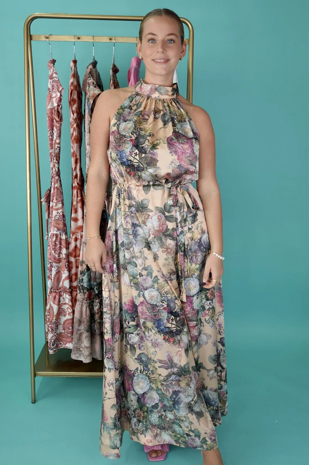 Karmamia Emmelie Dress peach eden