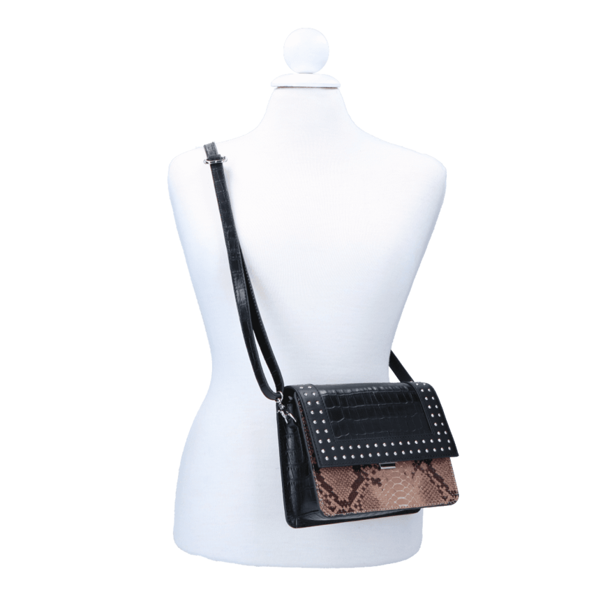 By LouLou Crossbodytas I Serpentes 92Bag Beige silver