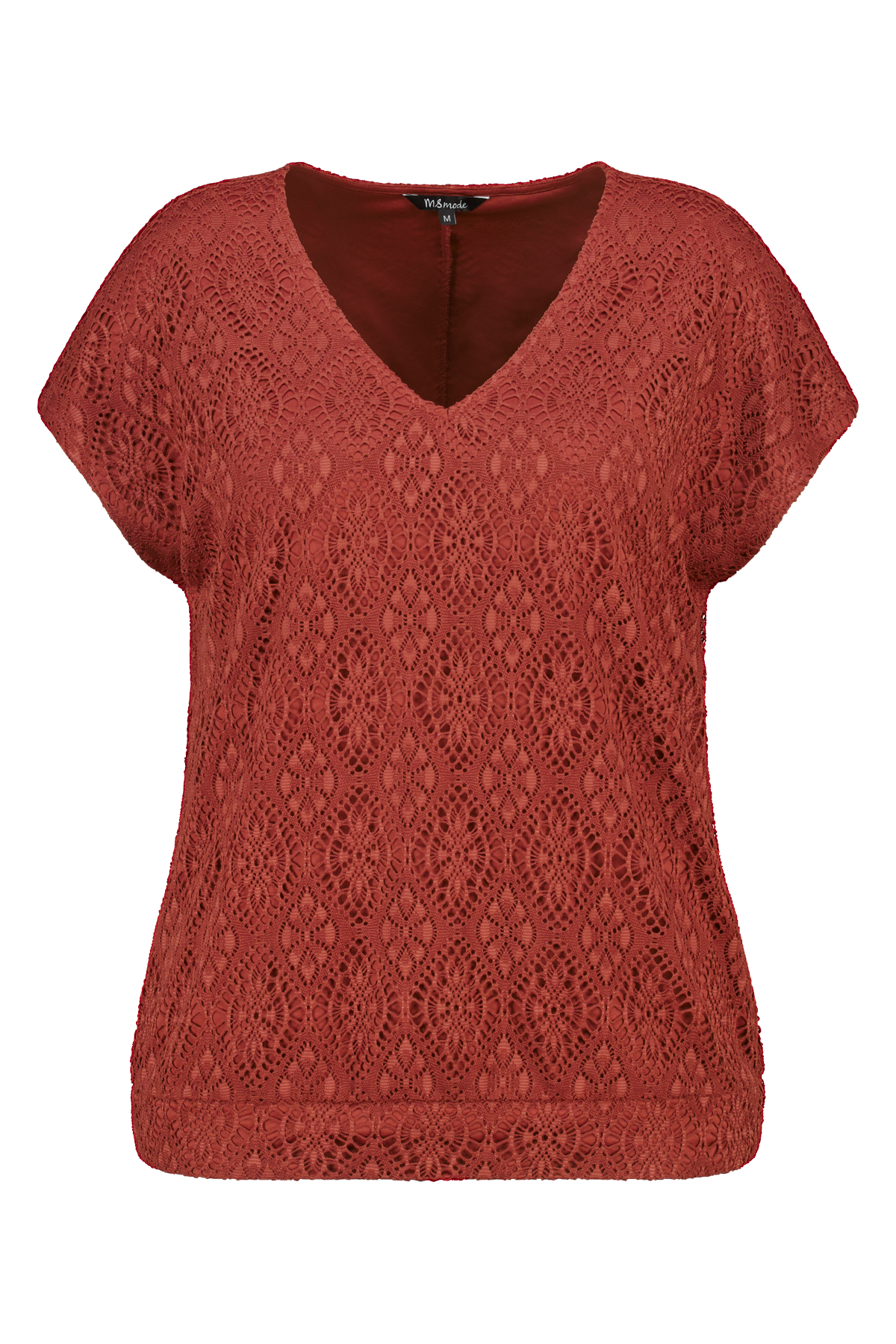 Kanten top Steen rood