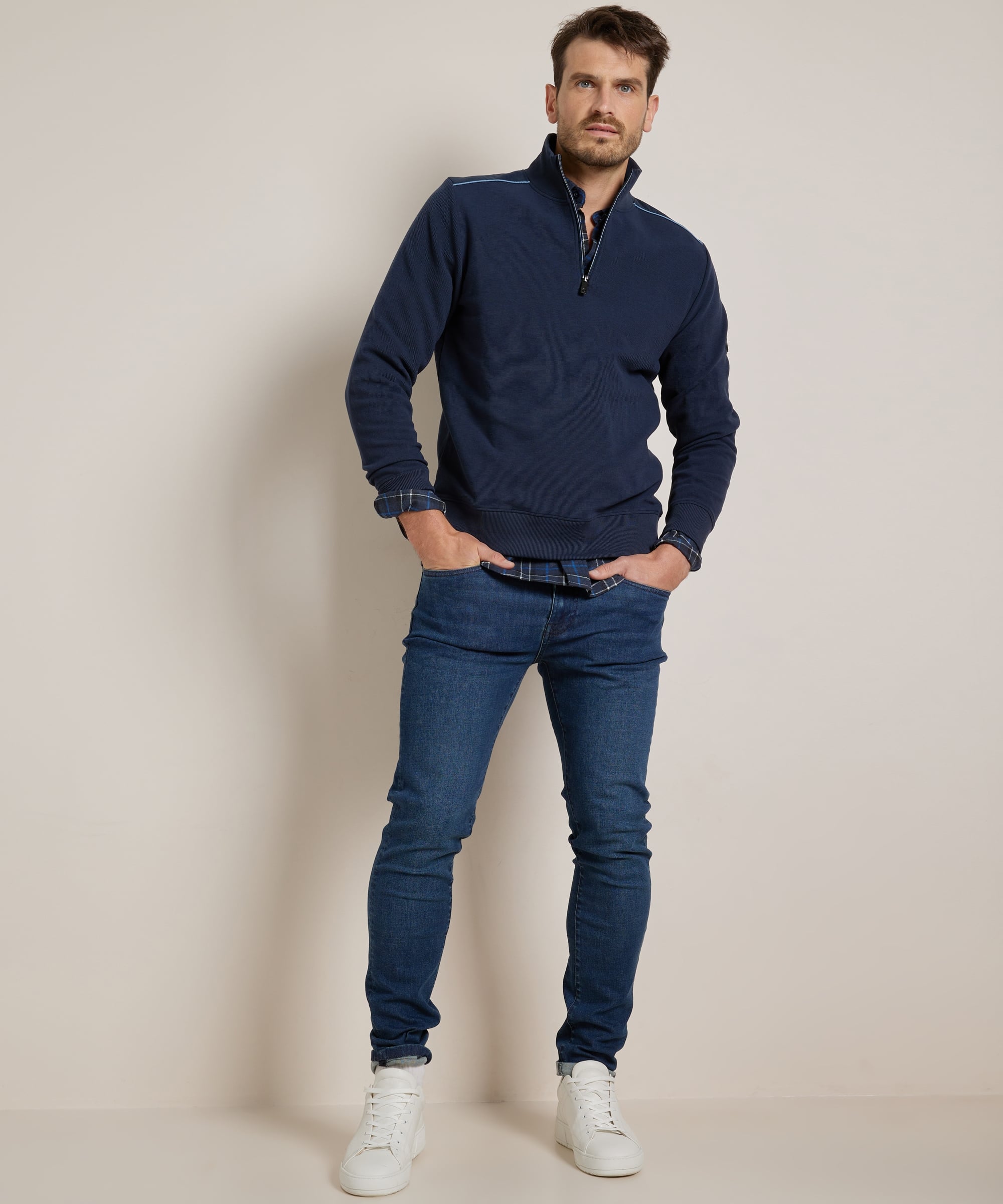 trui met nylon schouders