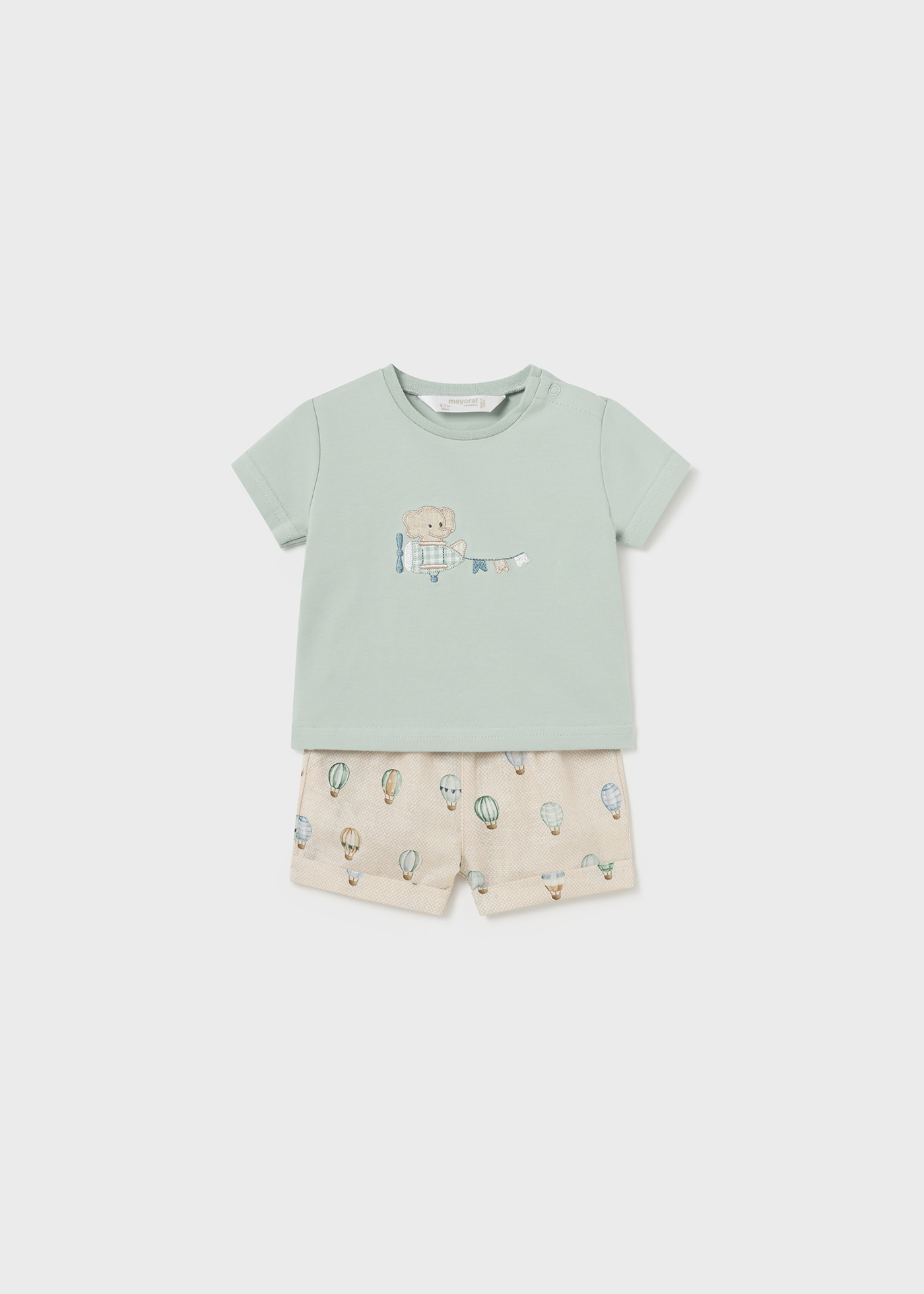 Conjunto de duas peças Better Cotton para recém-nascidos, branco