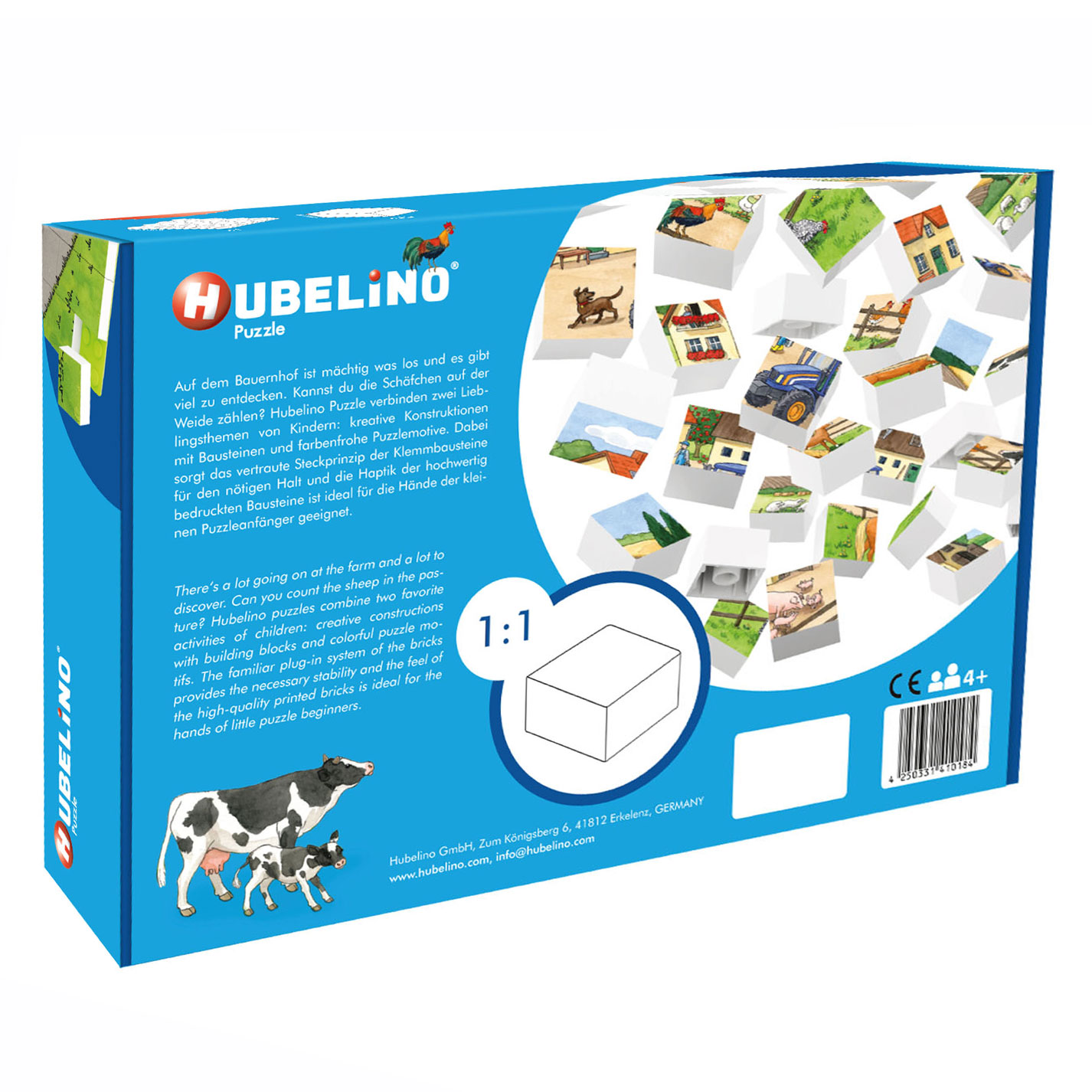 Hubelino Blokpuzzel Leven op de Boerderij, 35st.