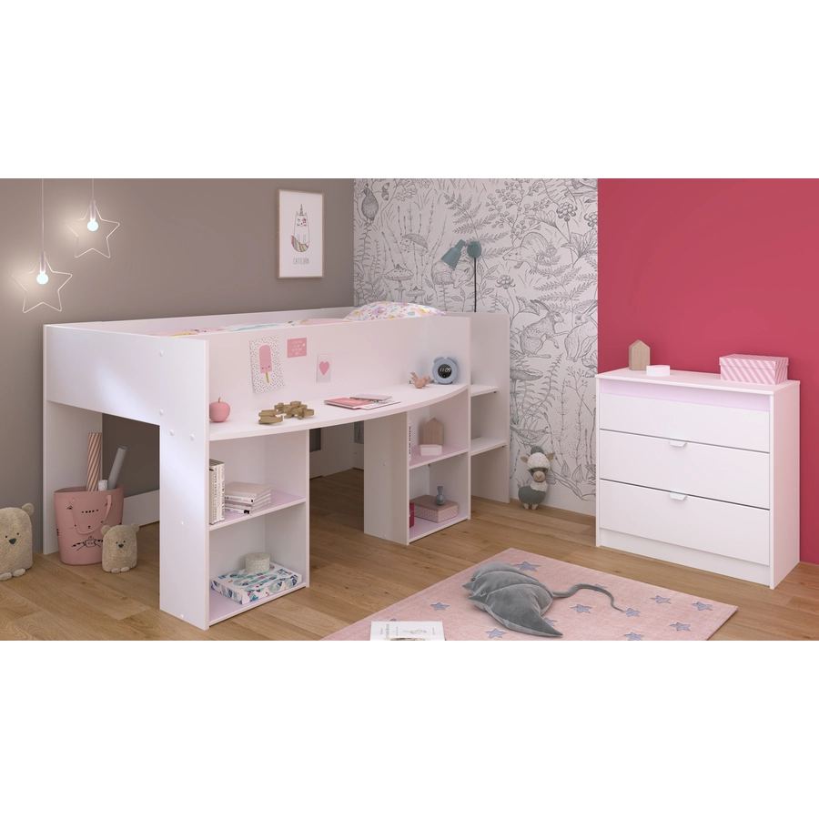 Parisot Kinderzimmer Set 2tlg Pirouette 16  Weiß Weiß