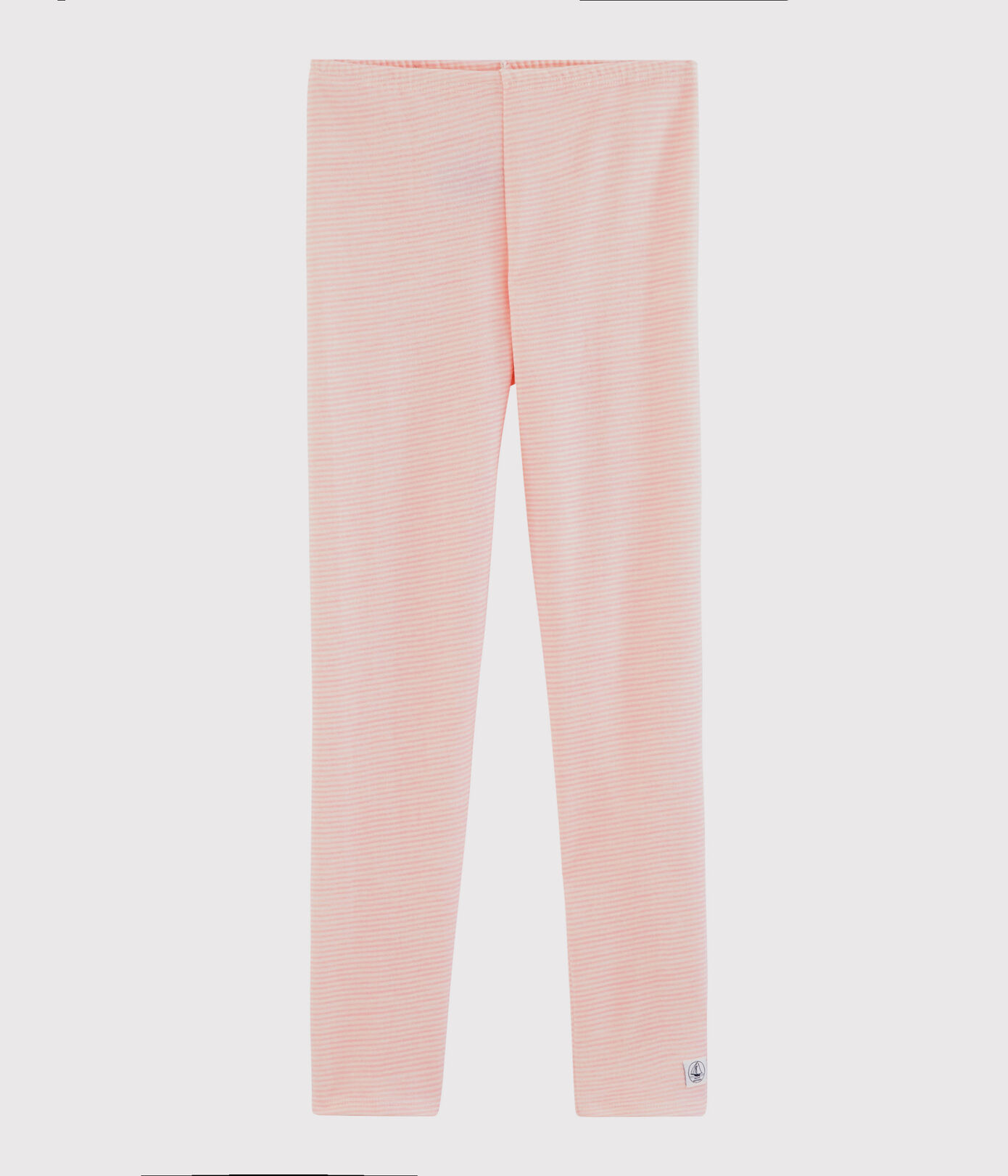 Legging milleraies petite fille en laine et coton