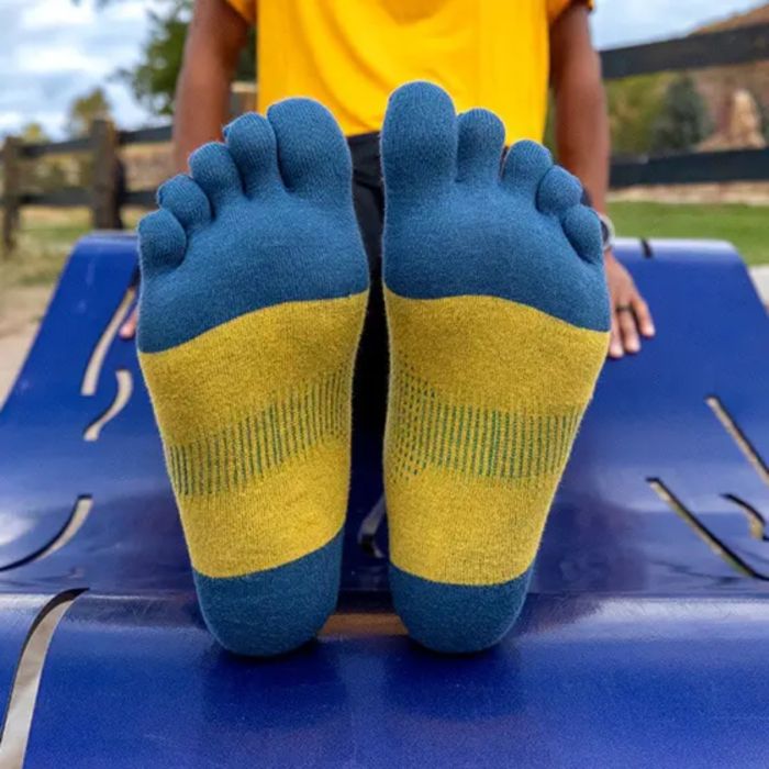Injinji Unisex Strømper Run Light Weight No-show Gul