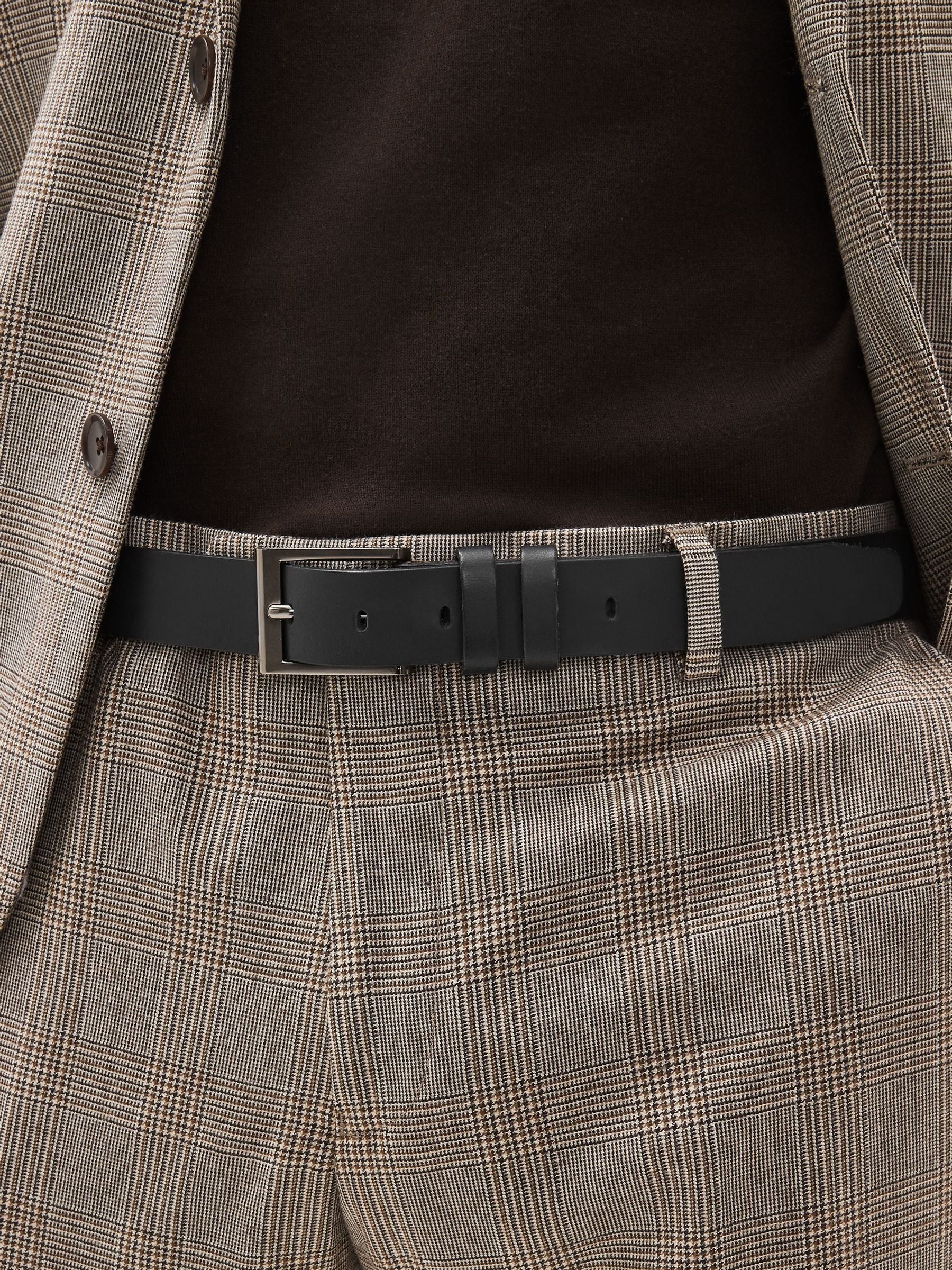 Zwart - Leren riem