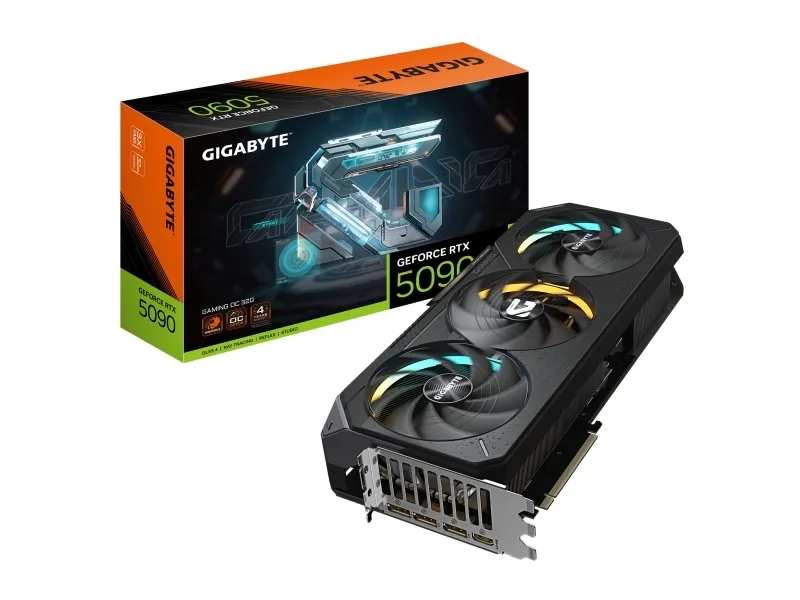 Gigabyte GeForce RTX 5090 GAMING OC 32G - Grafikkort - GeForce RTX 5090 - 32 GB GDDR7 - PCI Express 5.0 - 3 x DisplayPort, HDMI
