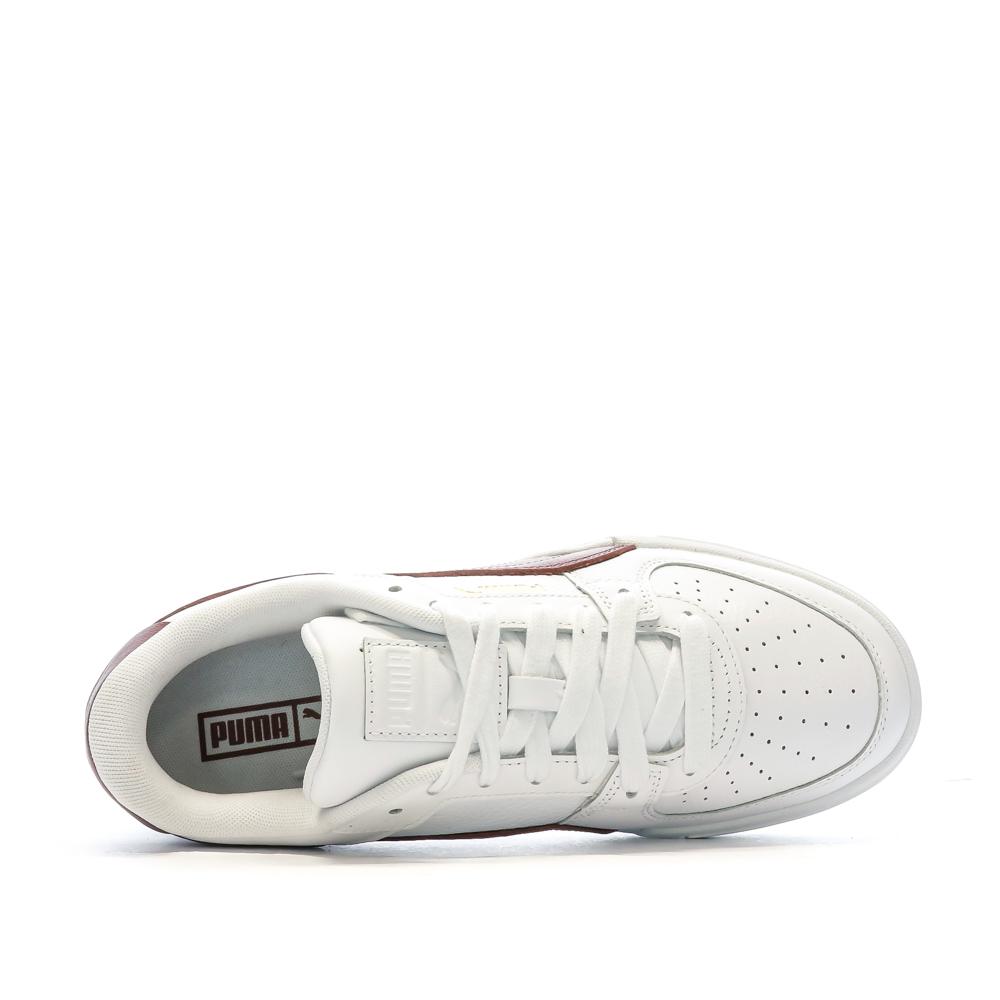 Puma Baskets Blanches/Bordeaux Homme Puma Pro Classic