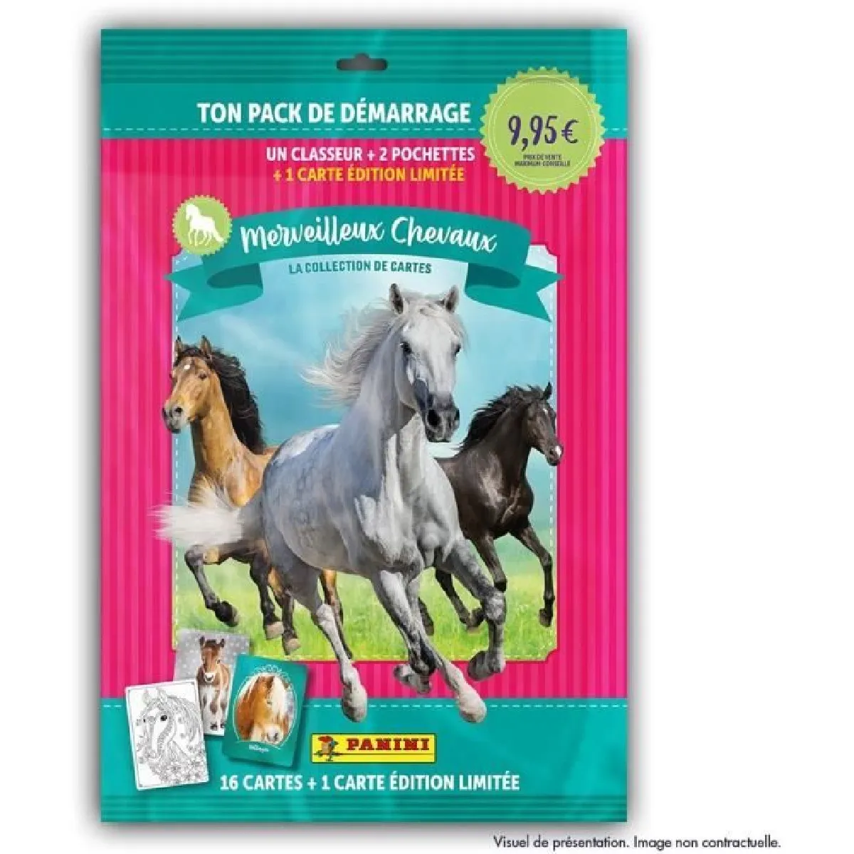 PANINI Collection de Cartes Chevaux Starter Pack