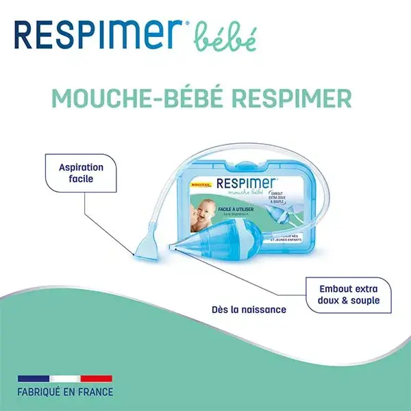 Filtros de proteção Respimer para aspiradores nasais de bebês, pacote com 20 unidades.
