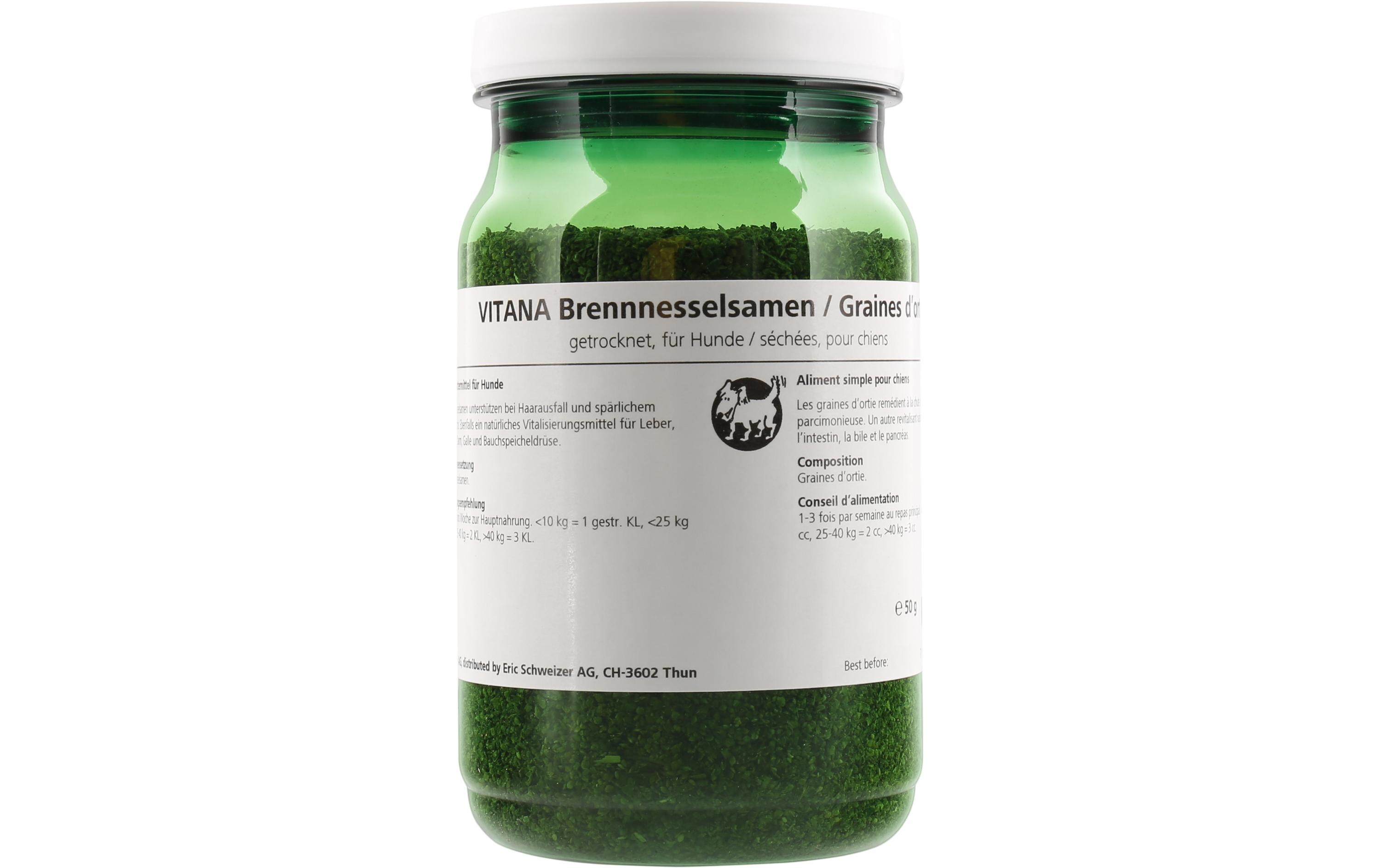 Hunde-Nahrungsergänzung Brennnesselsxamen, 50 gErgänzungsfuttermittel