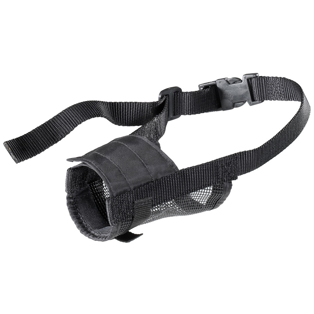 Muselière en nylon grille réglable longueur chiens chien mesure ferplast muzzle net