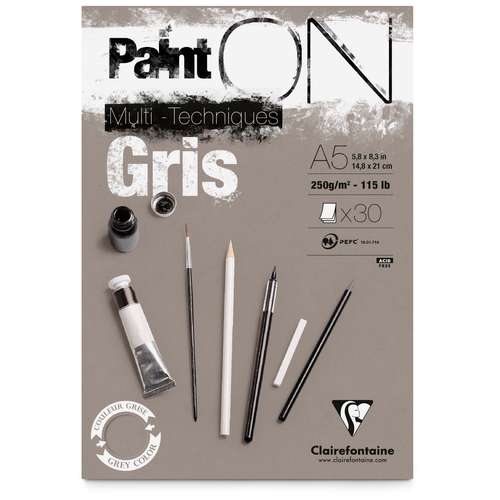 Clairefontaine Paint ON, grau
