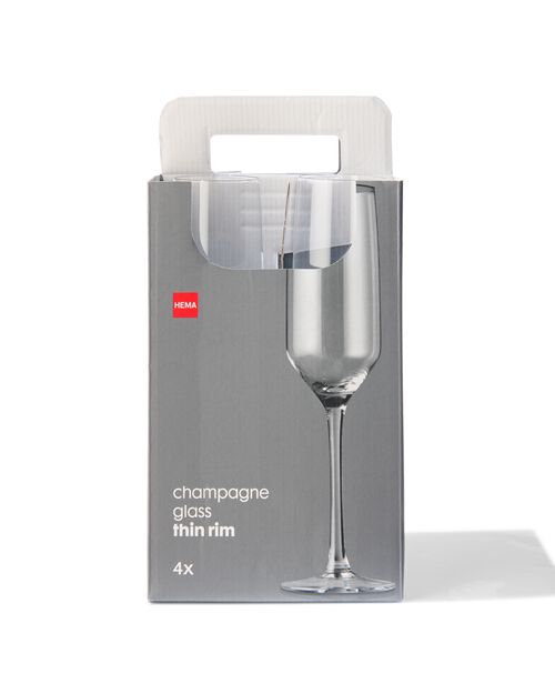 4 verres à champagne 230ml