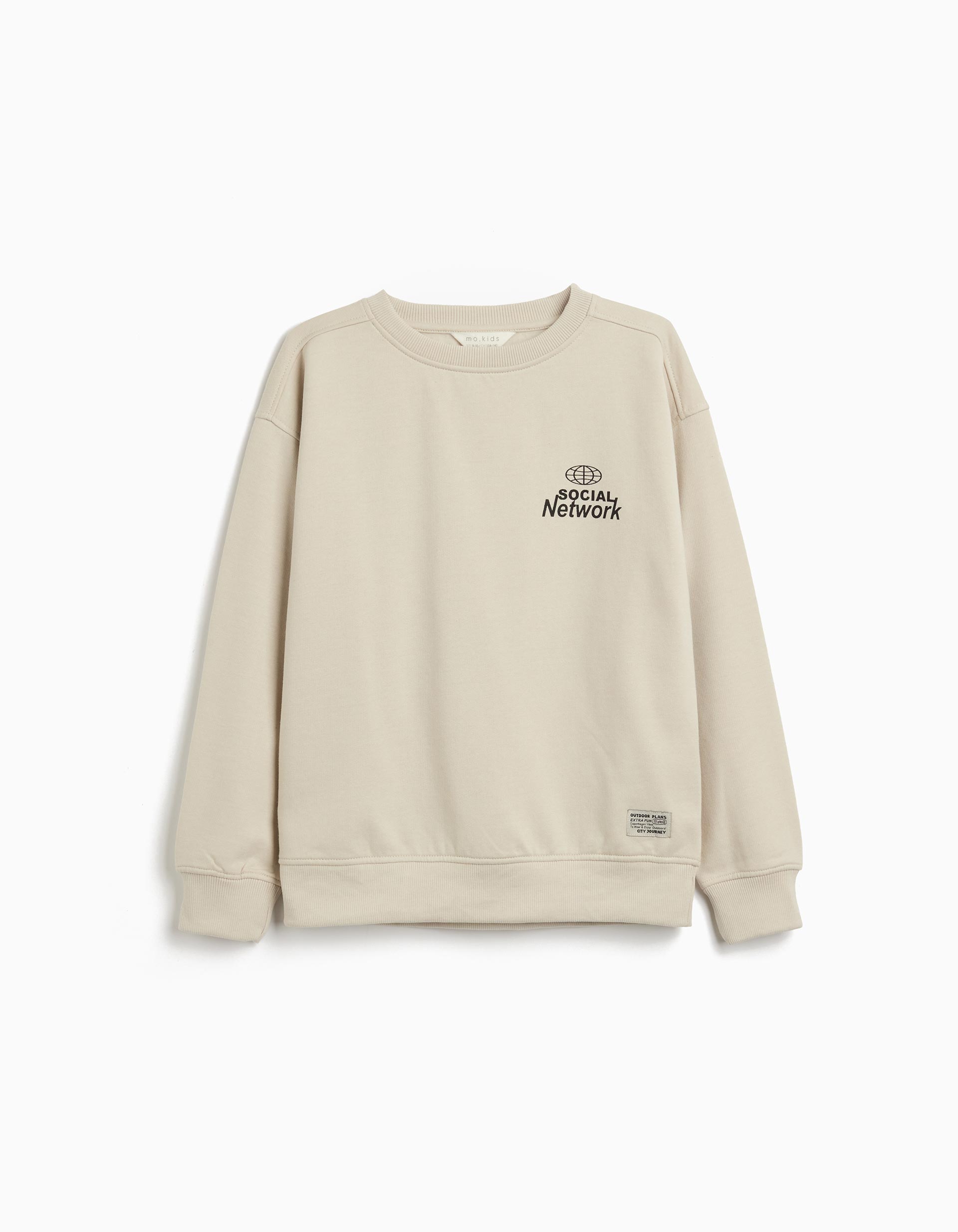 Sweatshirt de Felpa, Menino, Cinzento