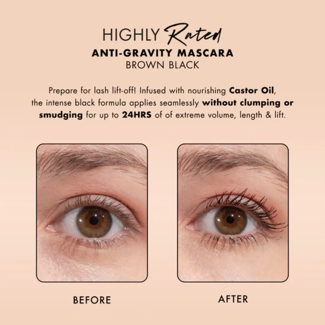 Highly Rated Anti-Gravity Mascara Brown Black