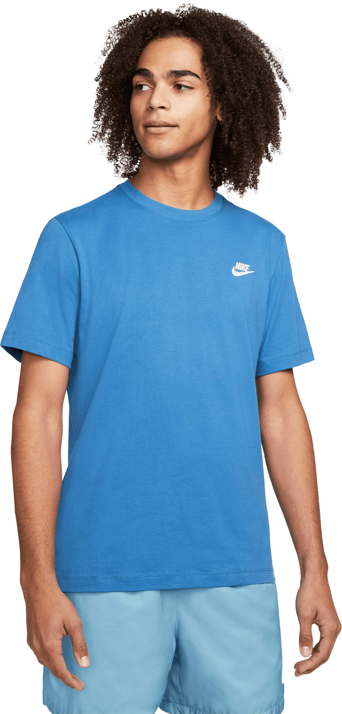 Nike Club T-Shirt Tall Blau Weiss F407