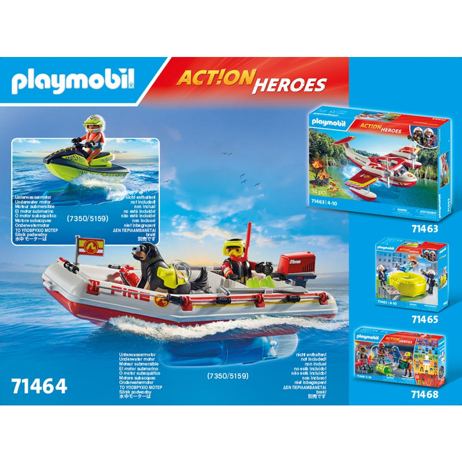 Playmobil® 71464 - Feuerwehrboot mit Aquascooter - Playmobil® Action Heroes