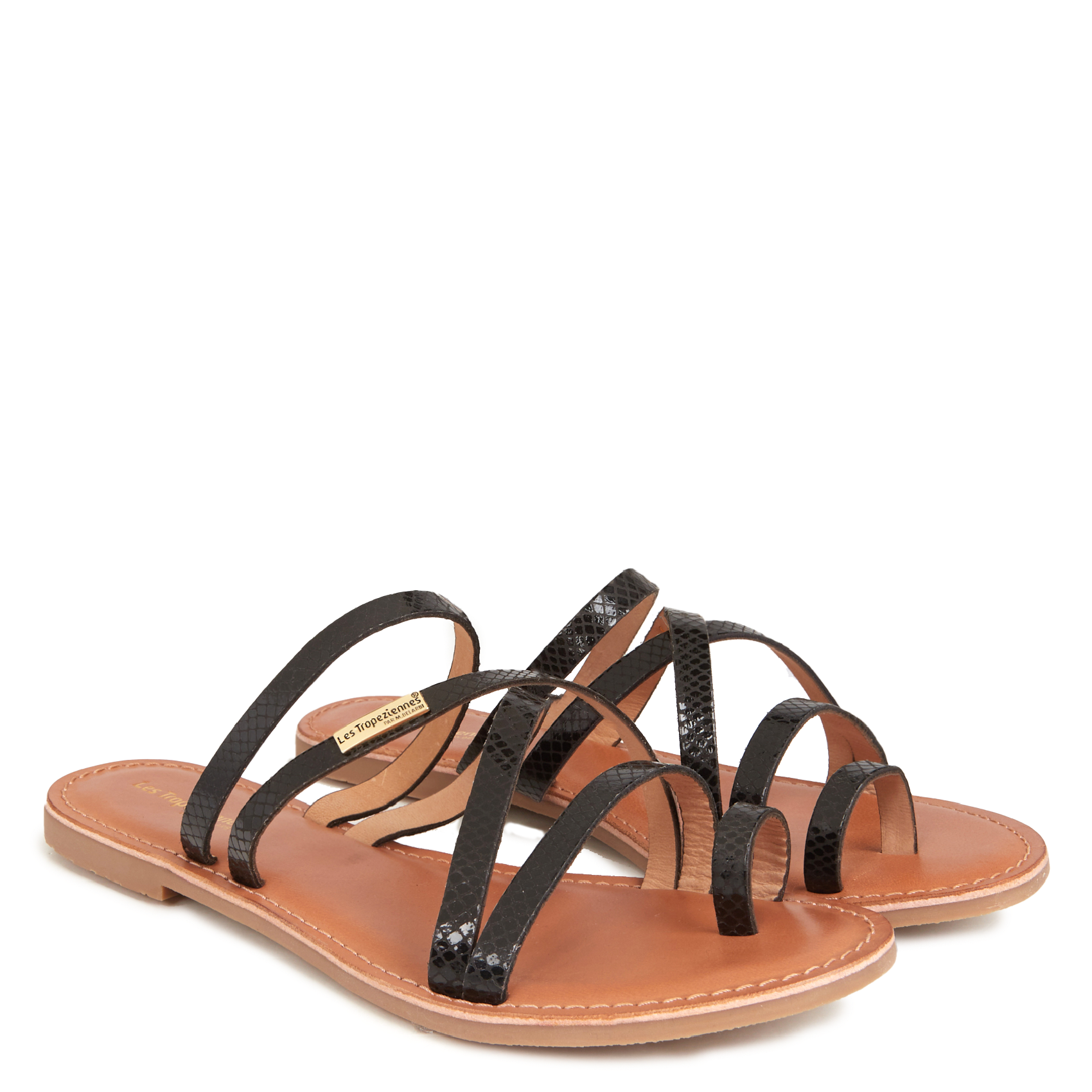 HASTARI - Mules en cuir | Noir