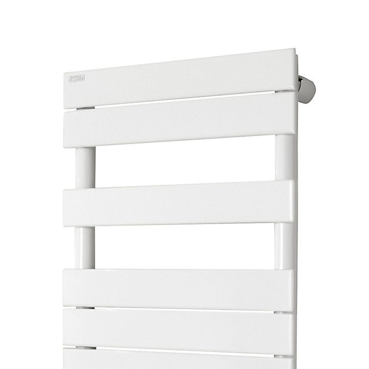 Sèche-serviettes électrique à inertie fluide Acova Alpaga symétrique grey aluminium 500W