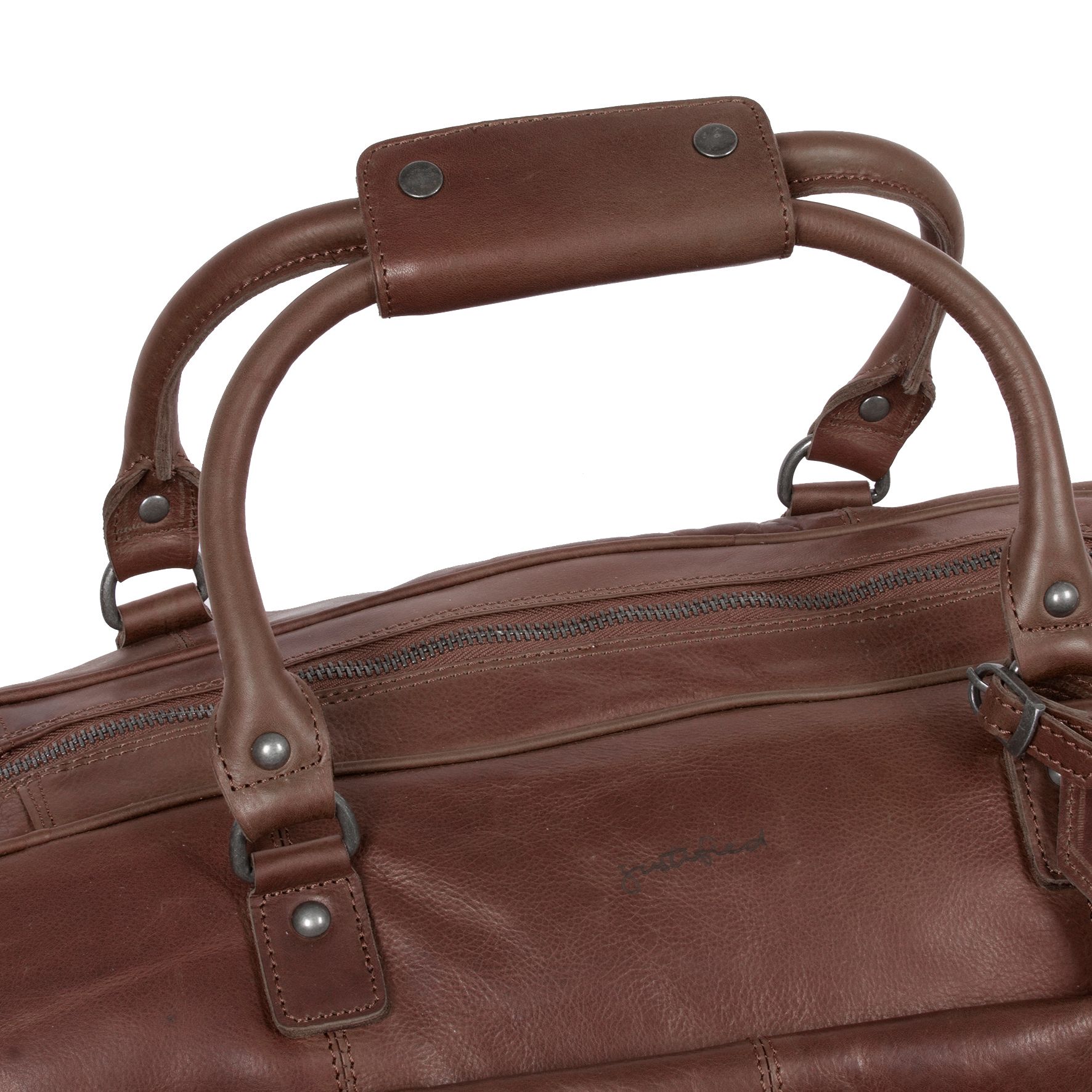 Justified Mia Duffel Leren Weekendtas Bruin