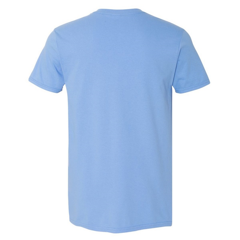 Camiseta básica de manga curta macia, 100% algodão grosso, Gildan