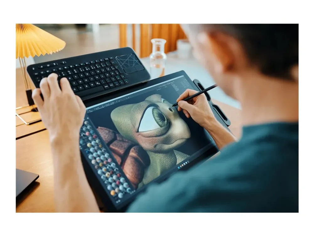 Wacom Cintiq Pro 22 - Digitizer m/ LCD-skærm - 47.6 x 26.8 cm - multi-touch - elektromagnetisk - 8 knapper - kablet - USB-C, HDMI, DisplayPort