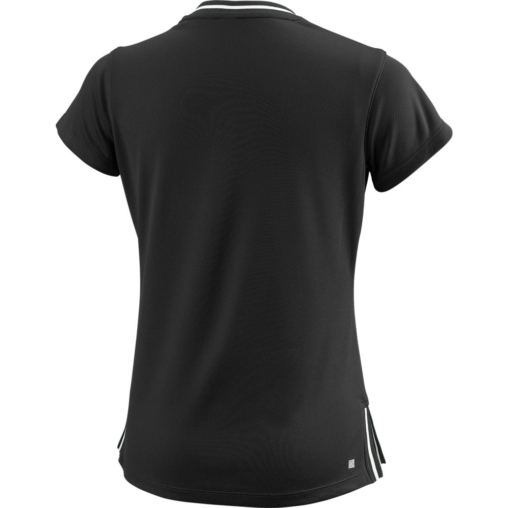 Wilson Team II V-Neck T-Shirt Mädchen schwarz