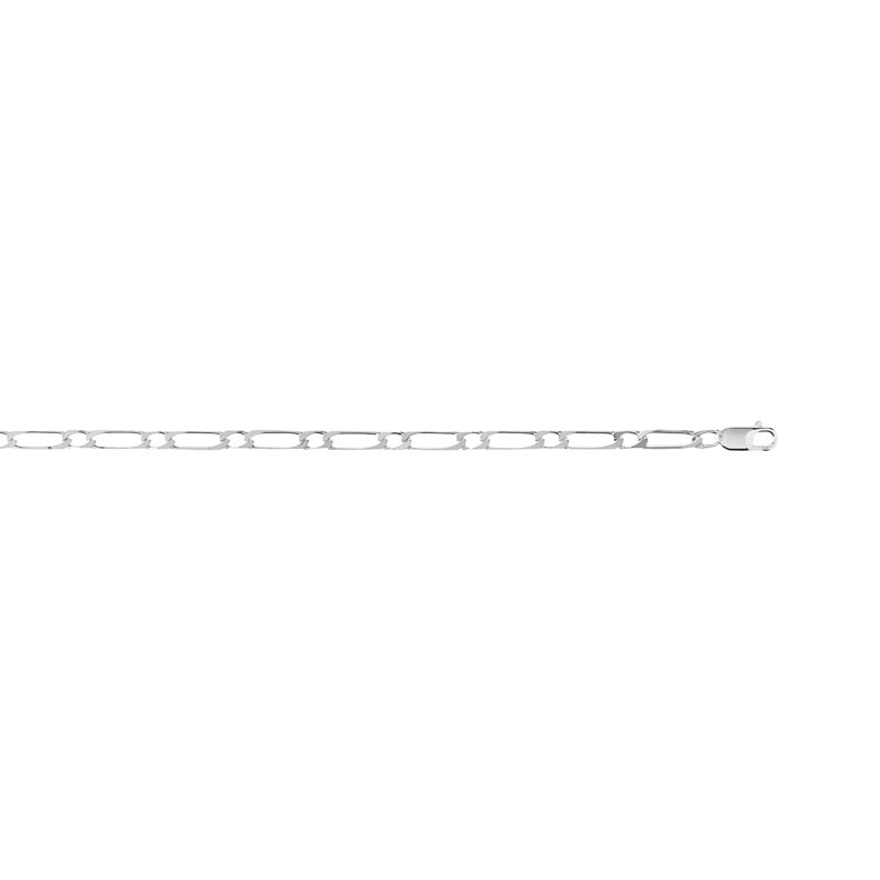 Collier argent 925 maille cheval alternée 50 cm