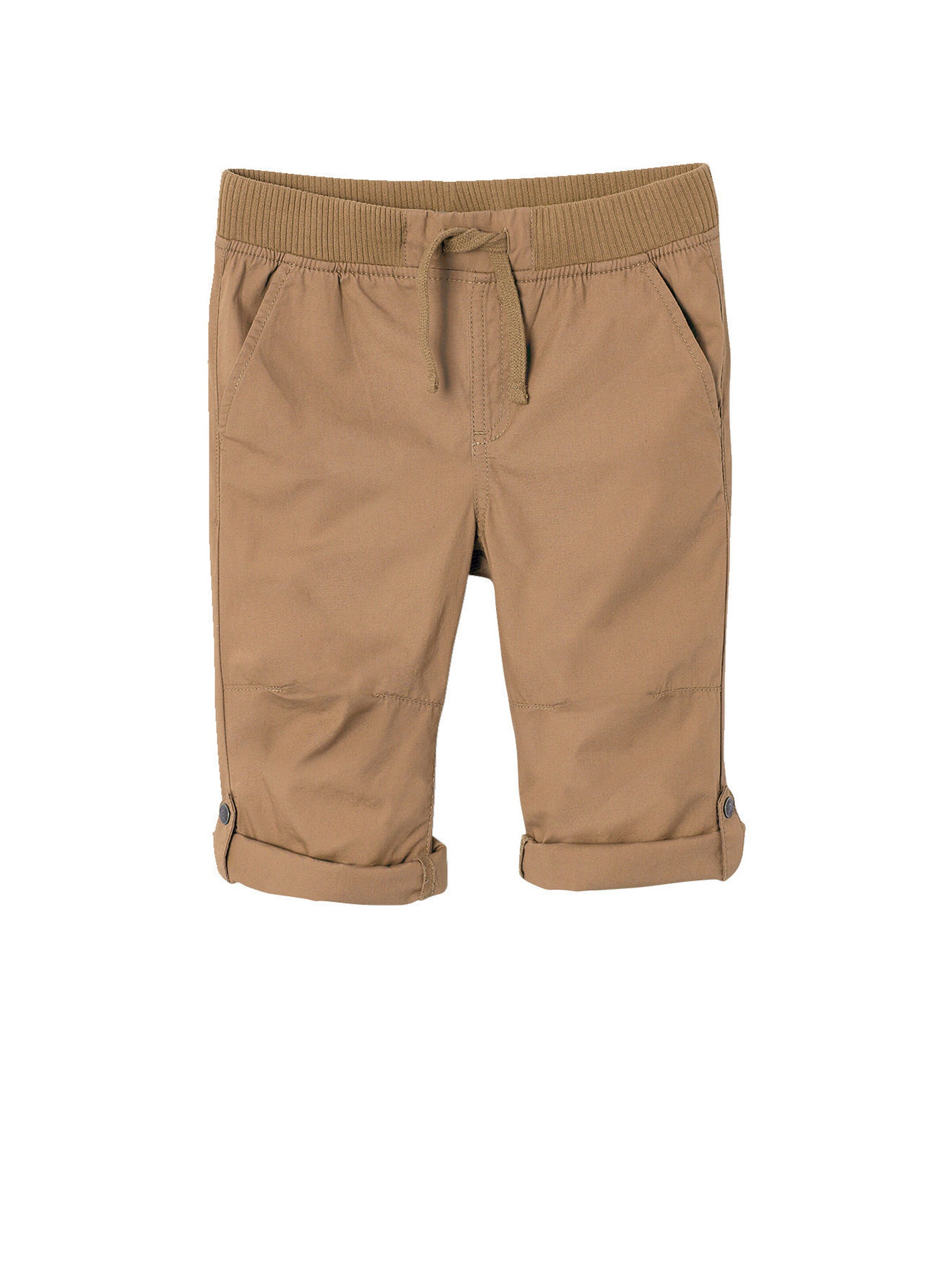 Vertbaudet Jungen Sommerhose mit verstellbarer Beinlänge beige