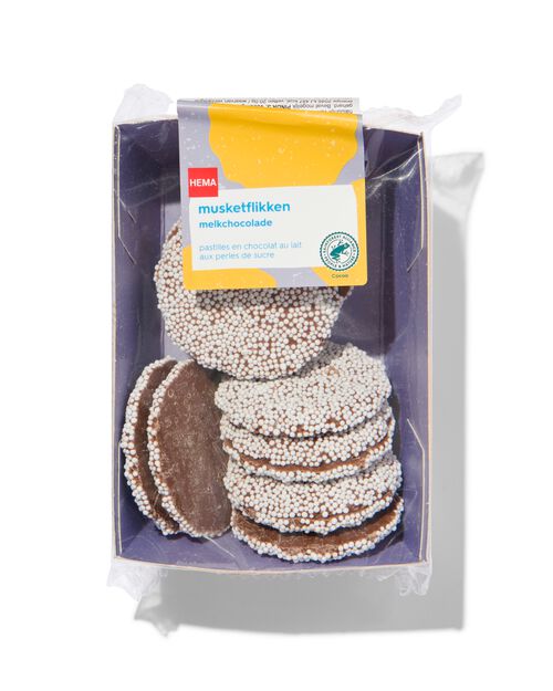 pastilles en chocolat au lait aux perles de sucre 150g