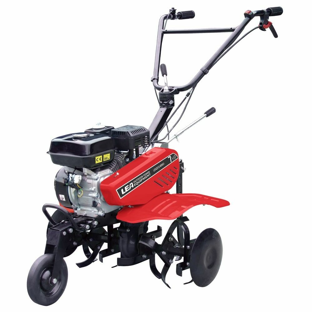Motobeche thermique 212cc 5,6cv 2 av 1 ar travail 88cm roues agraires lea 80w21
