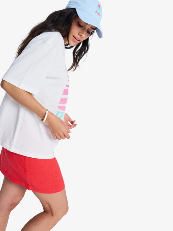 Hangloose Poster T-Shirt à manches courtes Blanc Femme