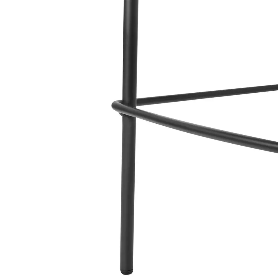 DUETTE - Barkruk set van 2 - Lichtbeige - Fluweel