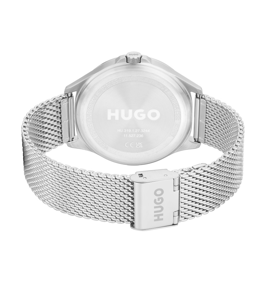 Relógio analógico HUGO Smash cinza