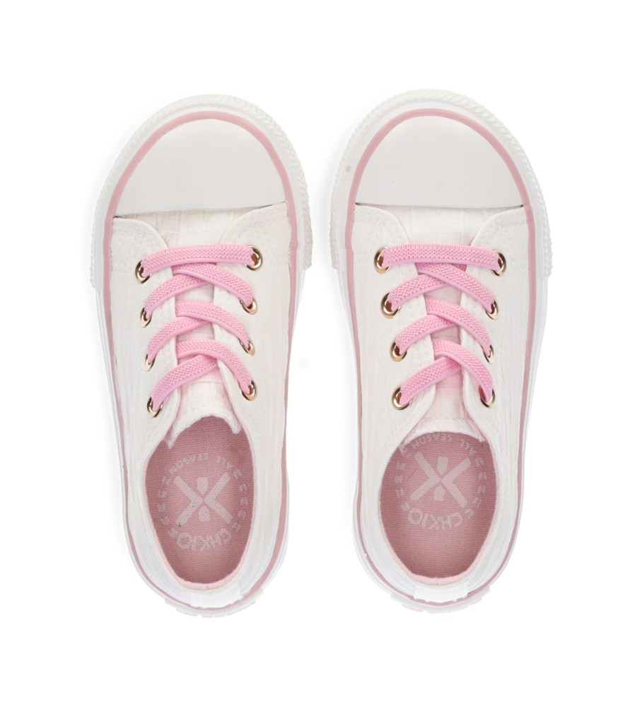 Tênis infantil Chika10 LITO, tamanho 33, branco