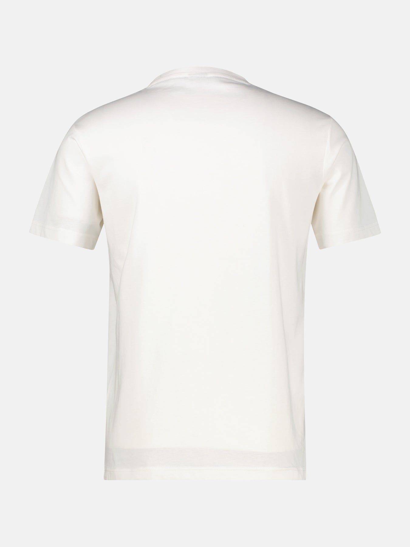 T-Shirt unifarben mit Print und 1/2-Ärmeln