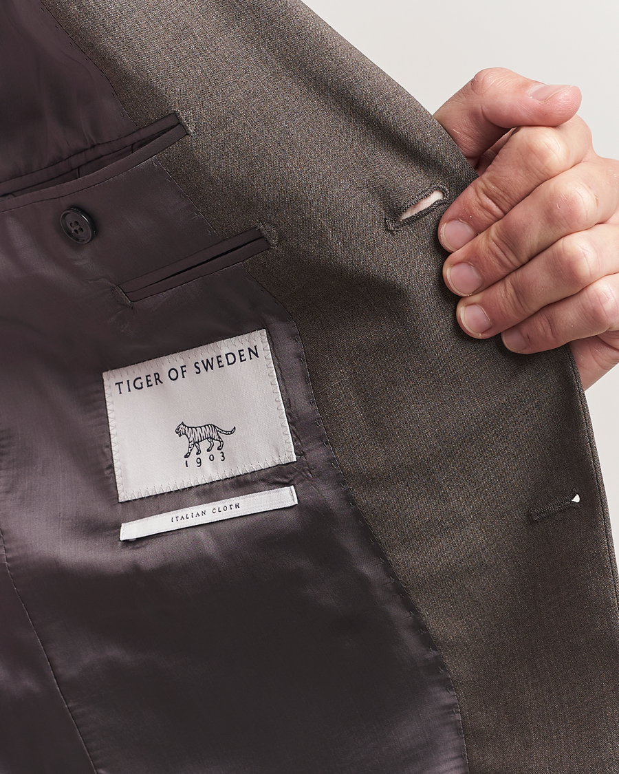 Tiger of Sweden Justin Wool Suit Blazer Mud
