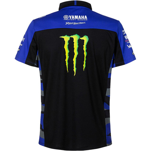 yamaha - Polo Monster Energy Noir / Bleu