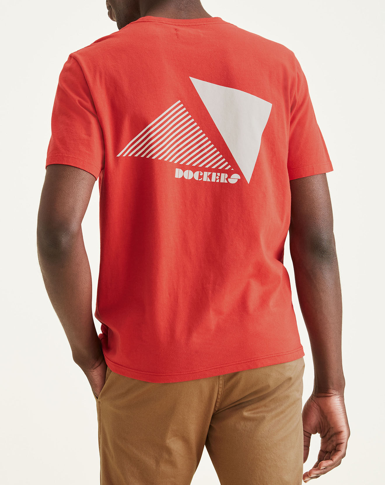 Dockers T-Shirt 100% Coton Bio Logo rouge