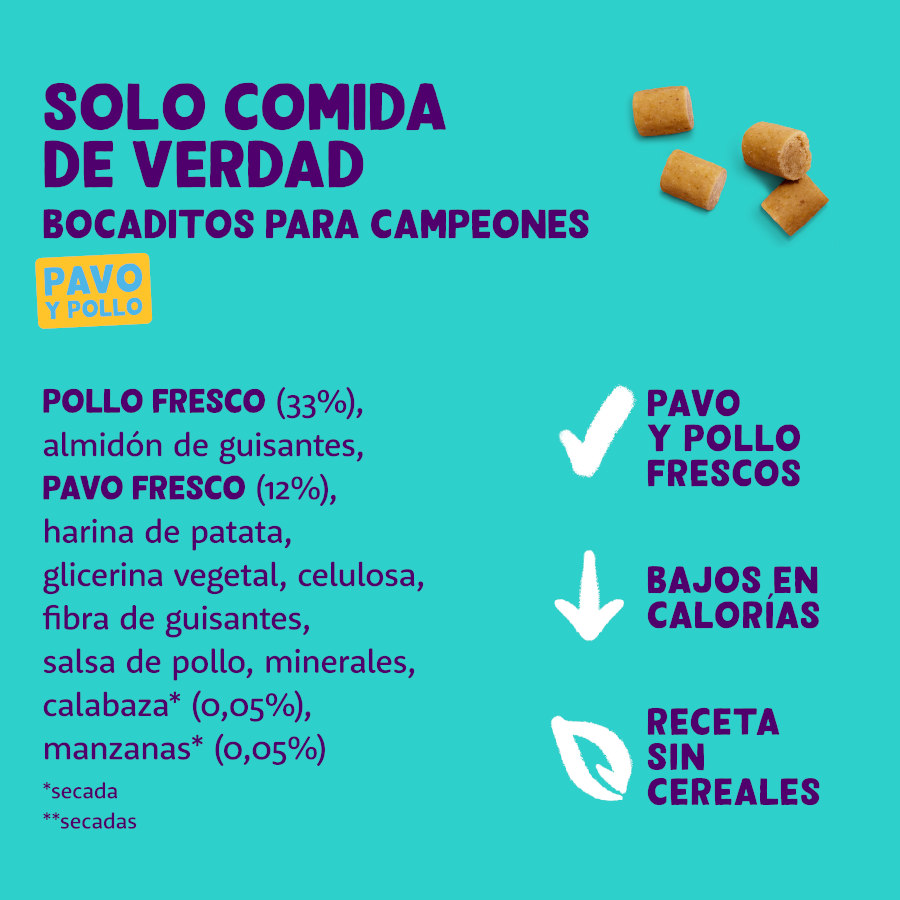 Petiscos para cães Edgard & Cooper Mini com sabor de peru e frango