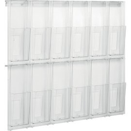 Porte-brochures mural 'the placativ', transparent
